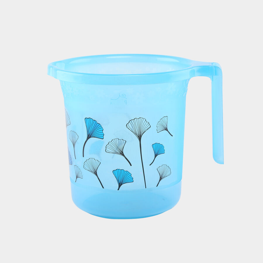 Plastic Printed Bath Mug, 1.5 L - Colour/Design May Vary, , large image number null
