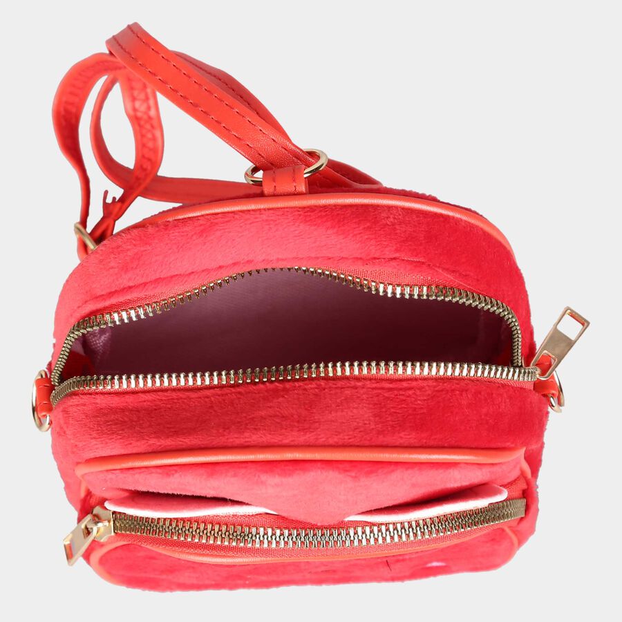 Kid's Red Polyurethane Bag, , large image number null