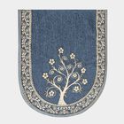 Blue Cotton Blend Sofa Cover, , small image number null