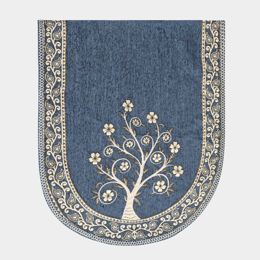 Blue Cotton Blend Sofa Cover, , large image number null