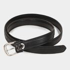Women's Black Polyurethane Belt, , small image number null