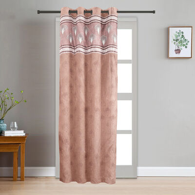 7ft. Brown Polyester Curtain