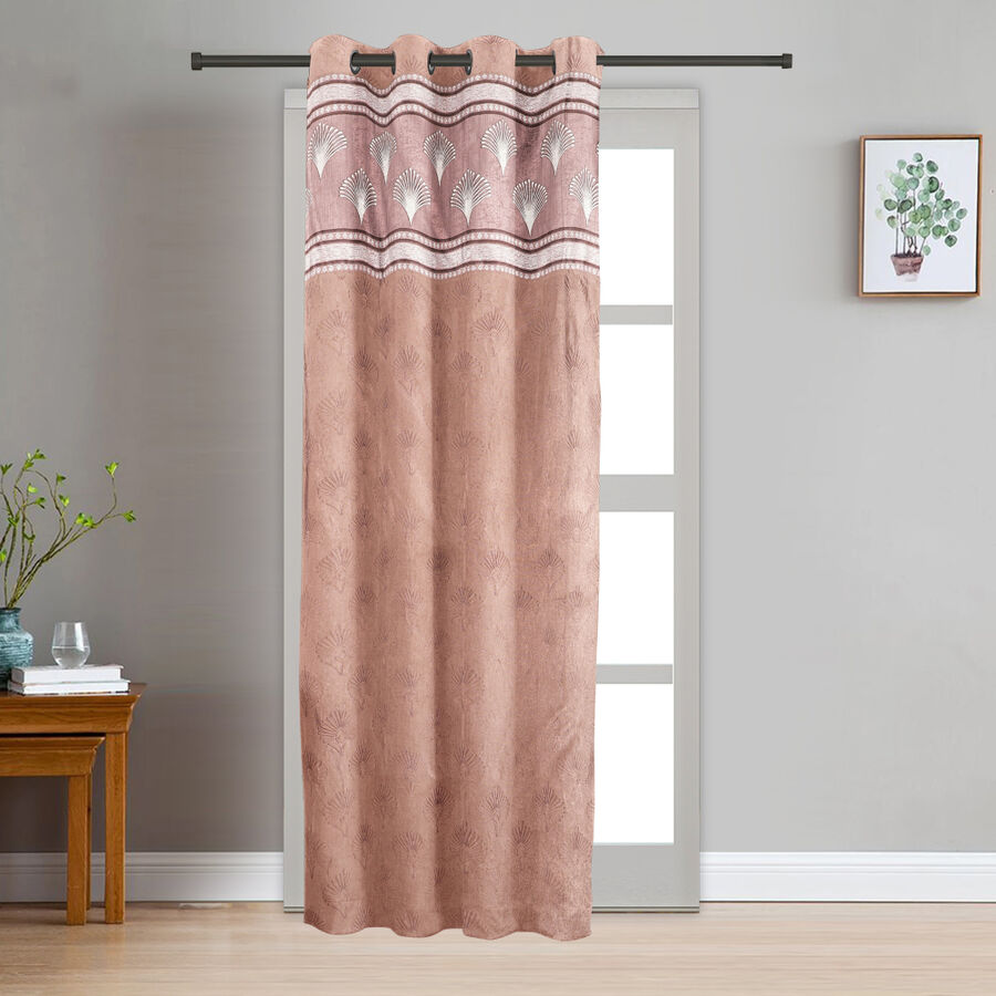 7ft. Brown Polyester Curtain, , large image number null