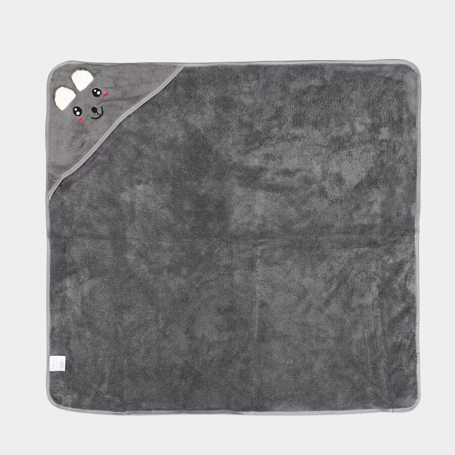 280 GSM Dark Grey Microfiber Baby Towel, , large image number null