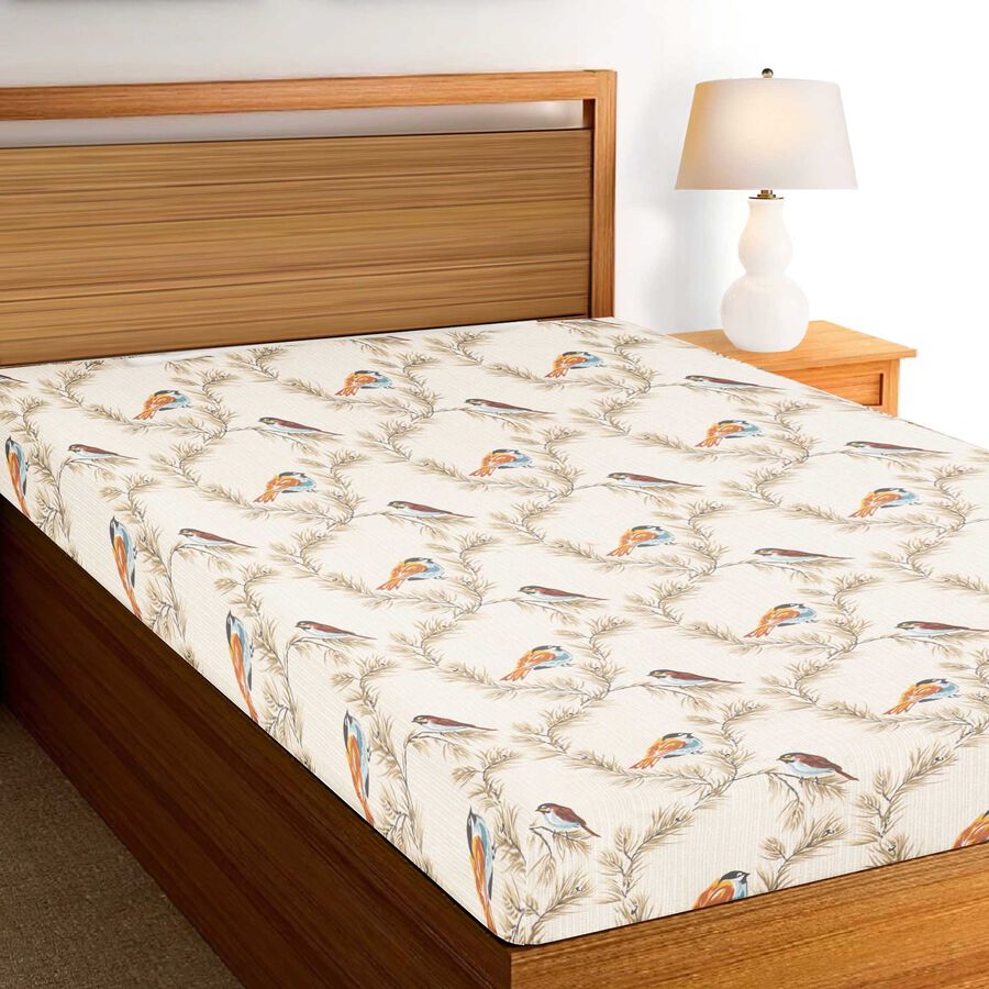 104 TC Cotton Blend Single Bedsheet, , large image number null
