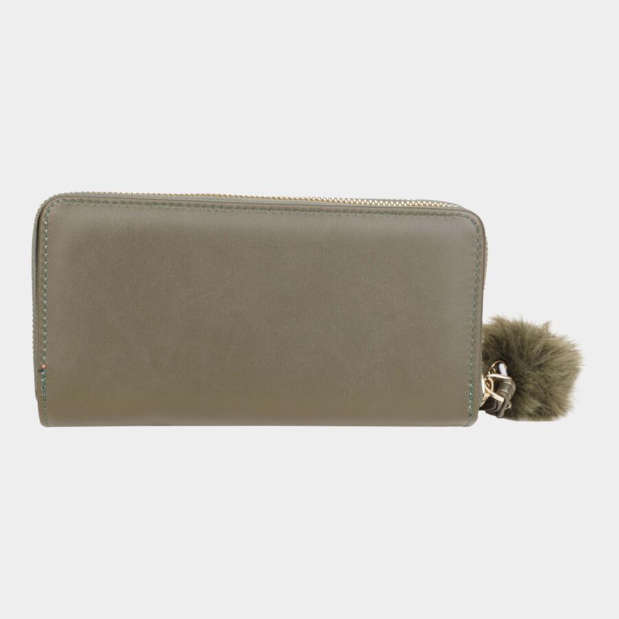 Women's Polyurethane Zipper Clutch Bag, , large image number null