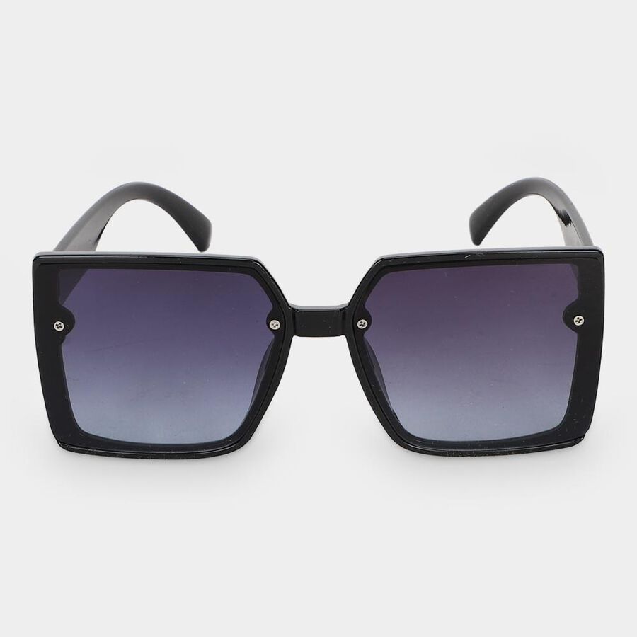 Woman's Black Plastic Sunglasses, , large