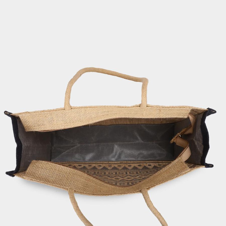 Beige Jute Bag, , large image number null