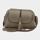 Women's Olive Polyurethane Sling Bag, , small image number null