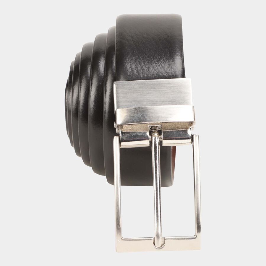 Men's Black Leather Formal Belt, , large image number null