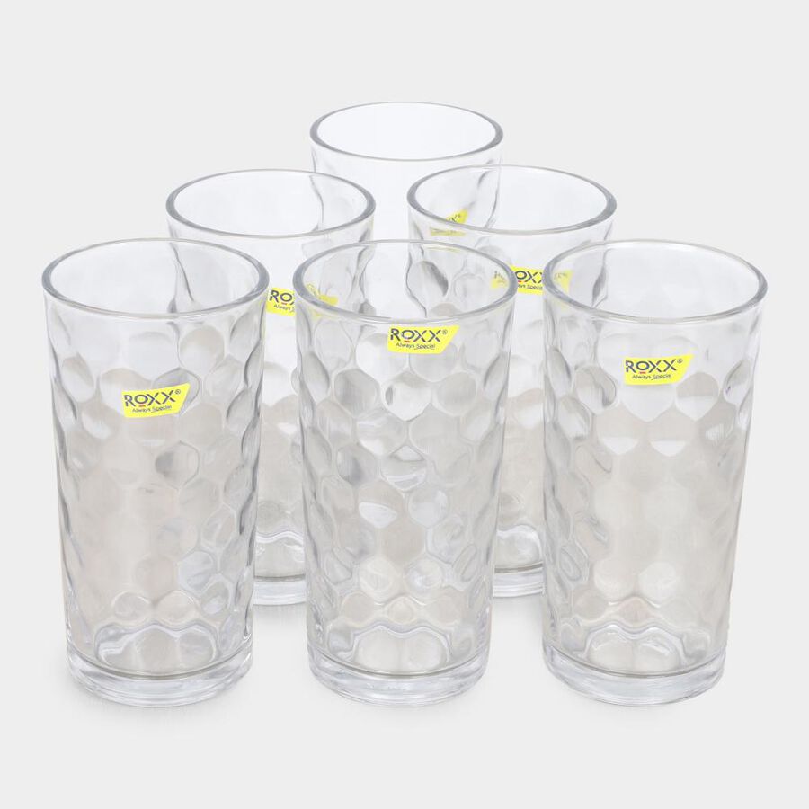 255 ml Glass Tumbler Set of 6, , large image number null