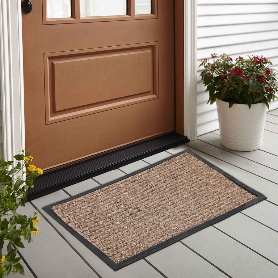 Anti-Skid Beige Rubber Door Mat, , large image number null