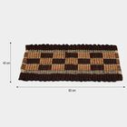 Brown Polyester Cotton Door Mat, , small image number null
