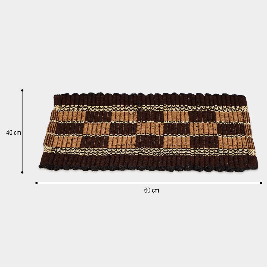 Brown Polyester Cotton Door Mat, , large image number null