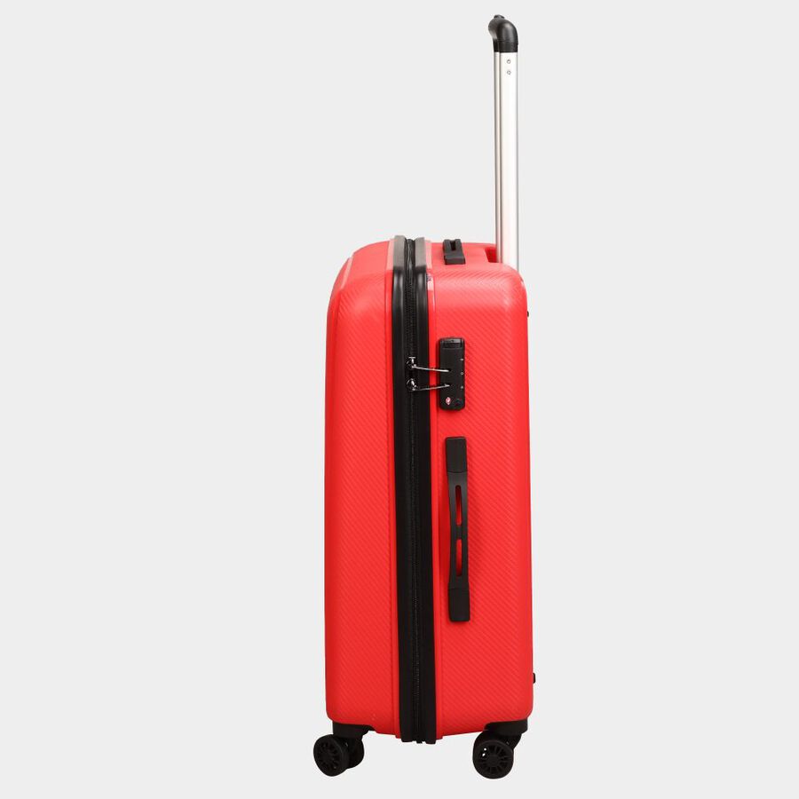 8-Wheel Red Polypropylene Hard Case Trolley, Medium, , large image number null