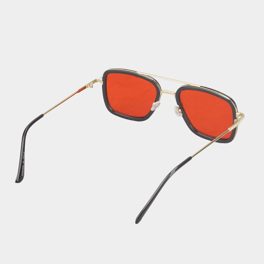 Men's Metal Gradient Square Sunglasses, , large