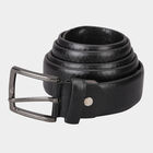 Men's Black Polyurethane Casual Belt, , small image number null