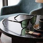 Black Plastic Mens Sunglasses, , small