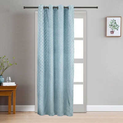 7 ft.Light Blue Polyester Curtain