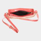 Women's Peach Polyurethane Sling Bag, , small image number null