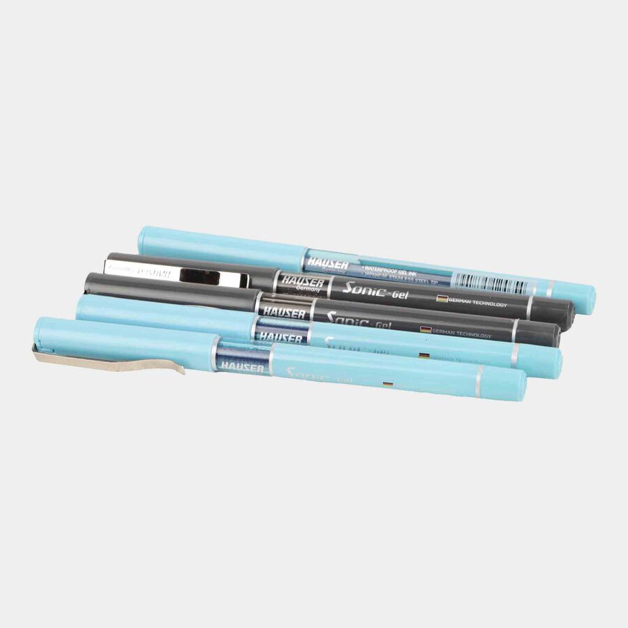 Blue Gel Pen Set of 5, , large image number null