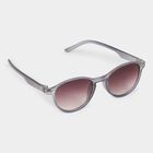 Kid's Plastic Clear Glass Round Sunglasses, , small image number null
