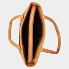 Women's Mustard Polyurethane Tote Bag, , small image number null