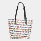 Women's off-White Polyester Tote Bag, , small image number null