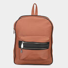 Women's Solid Polyurethane Backpack, , small image number null