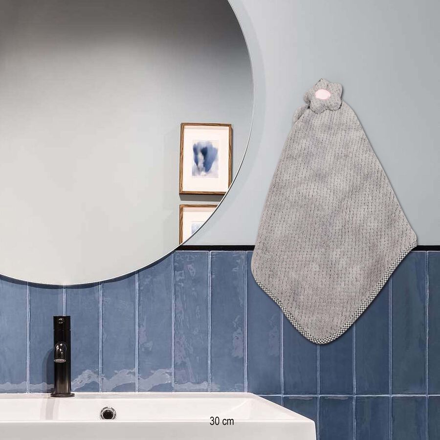 280 GSM Grey Polyester Wash Basin Towel, , large