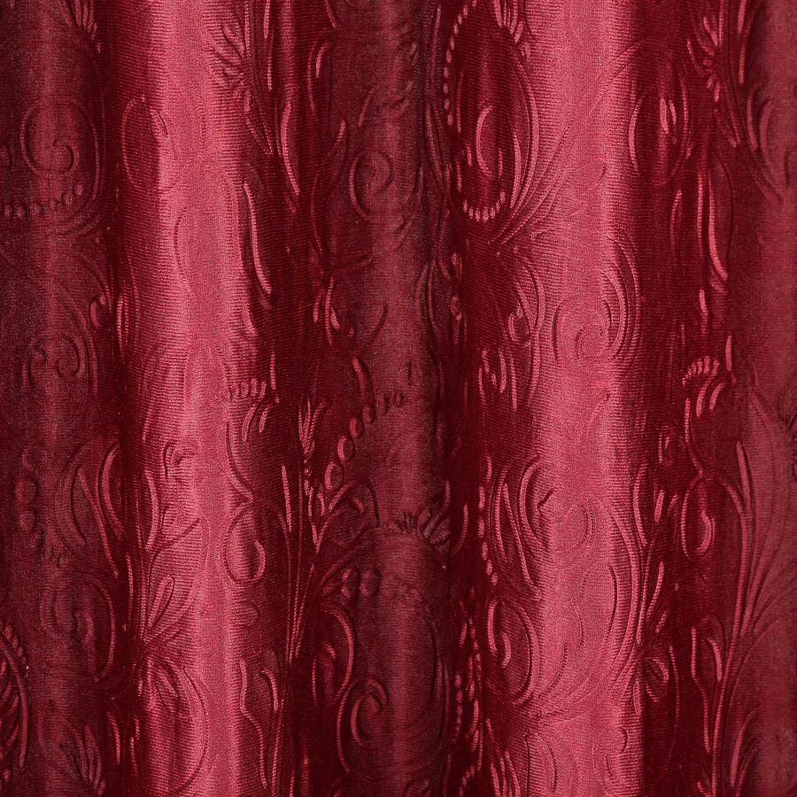 5ft. Maroon Window Curtain, , large image number null