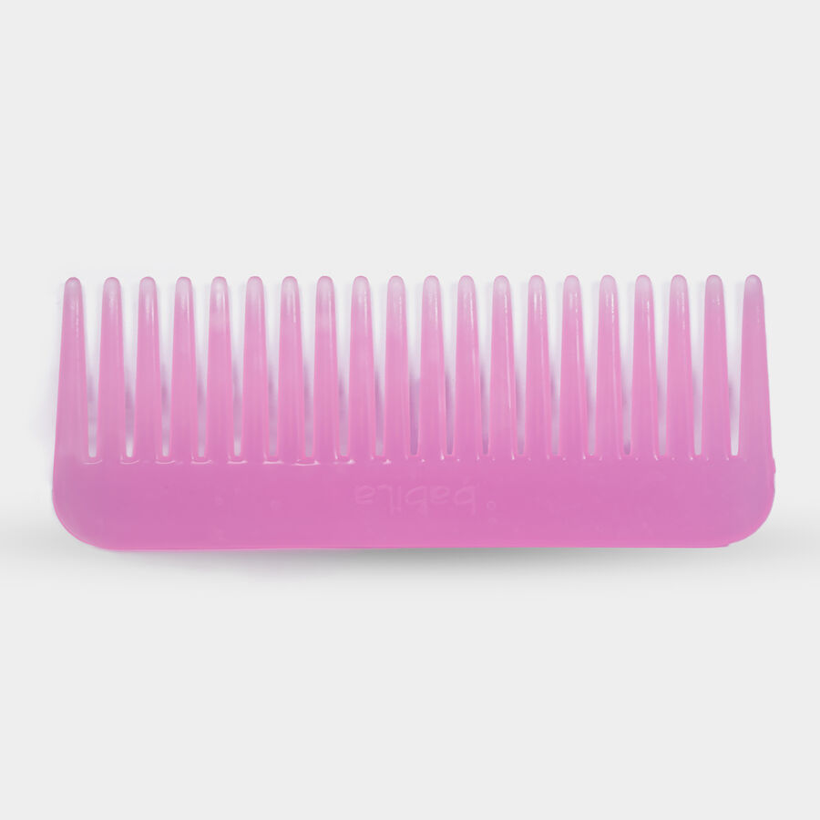 Plastic Hair Comb, Set of 4 - Colour/Design May Vary, , large image number null