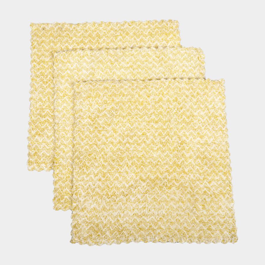 3 माइक्रोफाइबर फेस तौलिए का सेट, 300 जीएसएम, 25 X 25 सेमी, , large image number null
