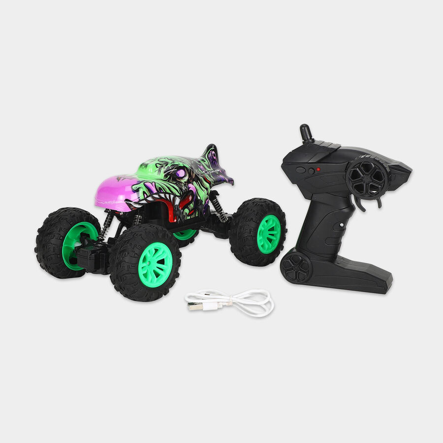 Kid's Remote Control Shark Monster Truck Off-Road Crawler Toy, , large