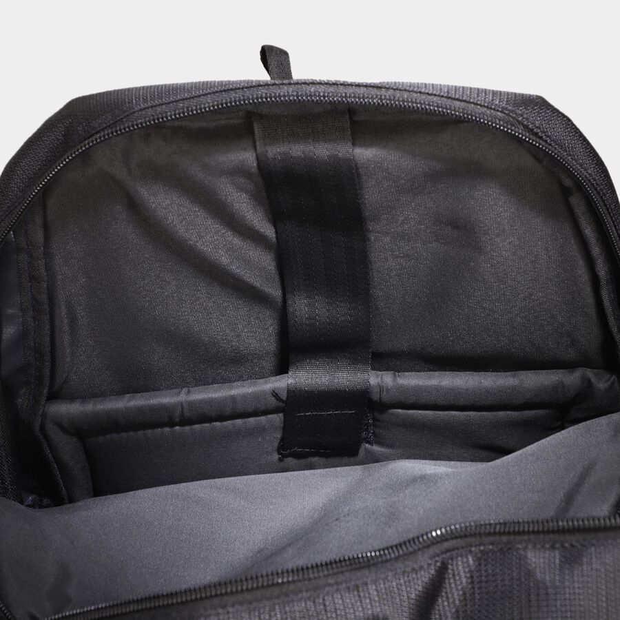 Black Polyester Backpack with Laptop Compartment, , large image number null