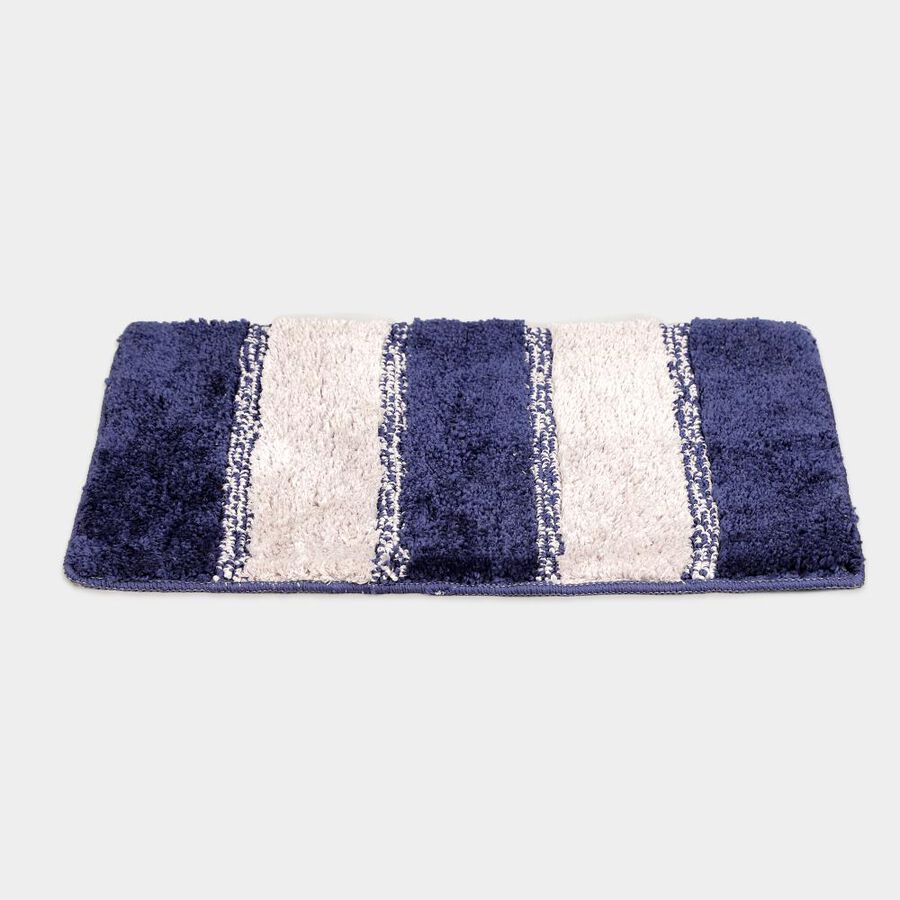 Anti-Skid Blue Polyester Door Mat, , large