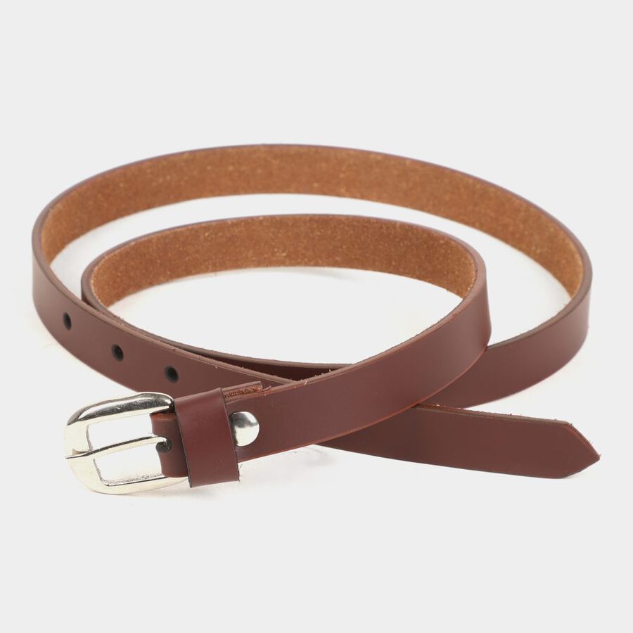 Women's Brown Polyurethane Belt, , large image number null
