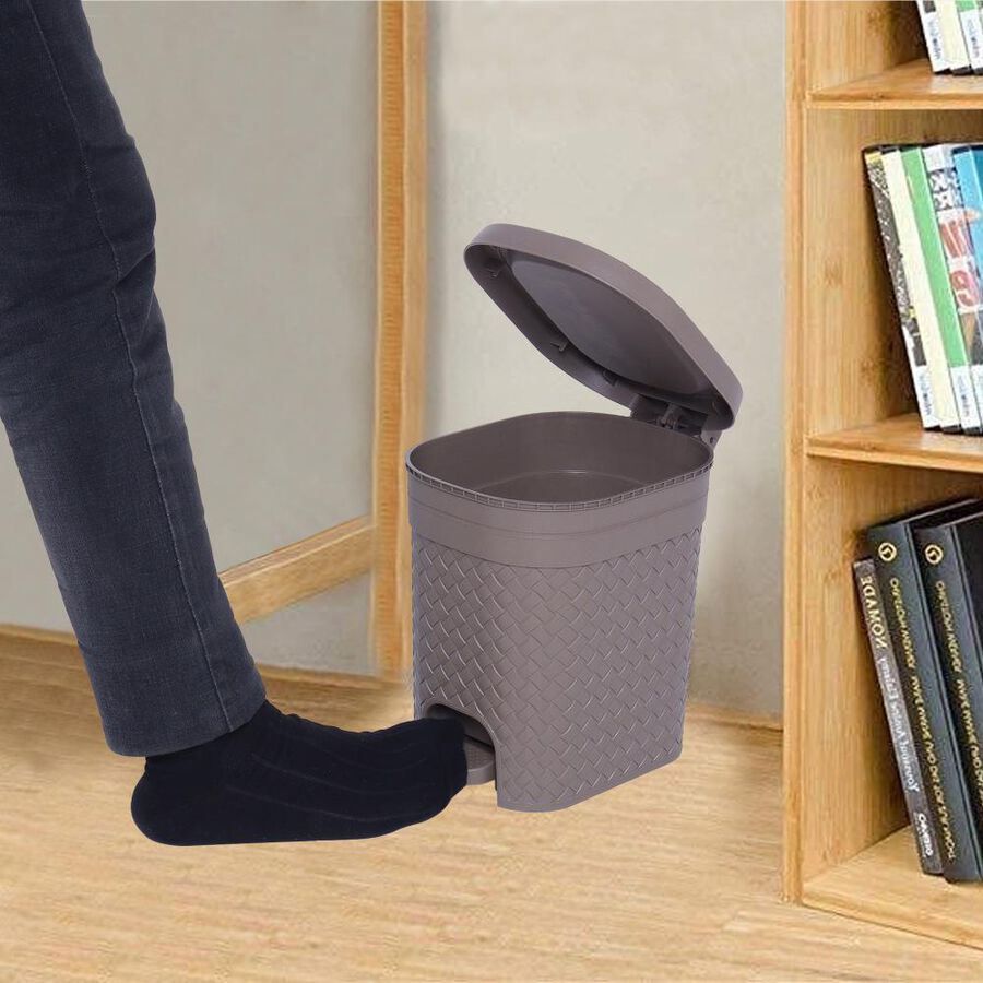 नीला प्लास्टिक का कूड़ेदान - 25 लीटर, , large image number null