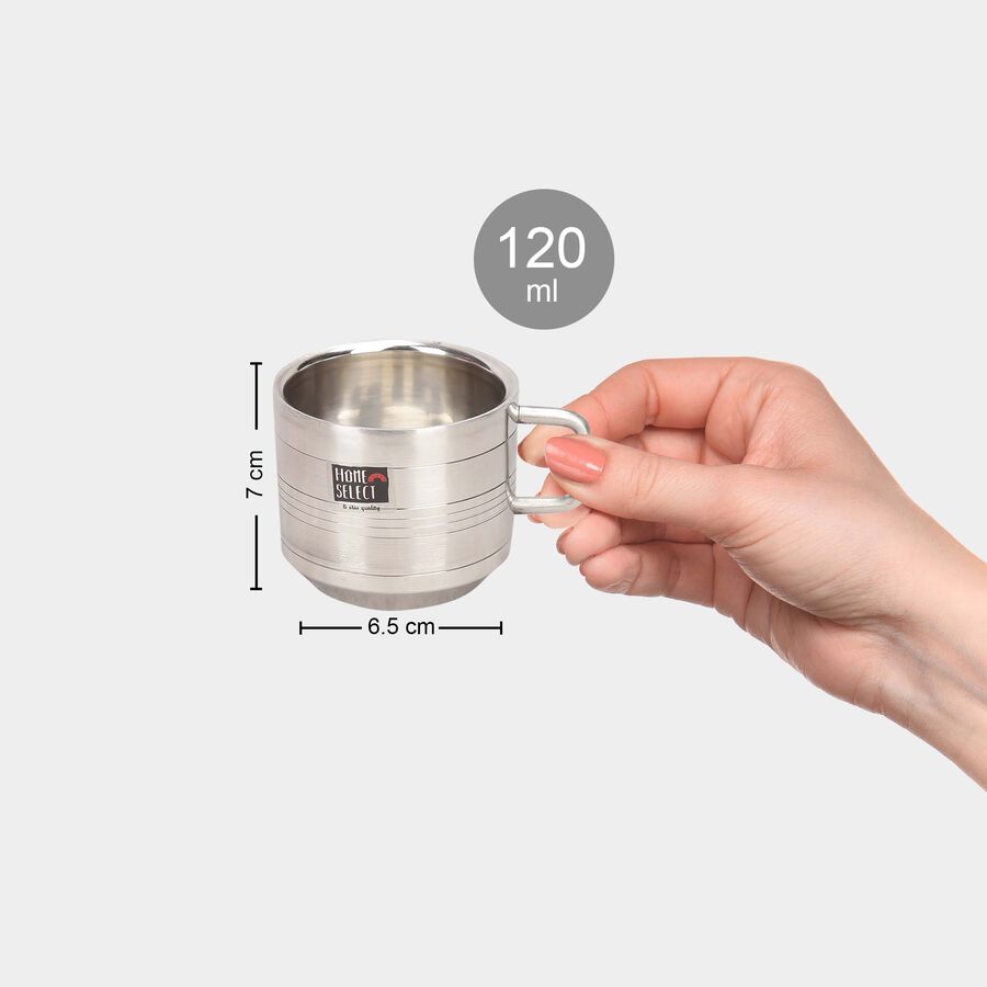 Stainless Steel Cup, 120 ml, , large image number null