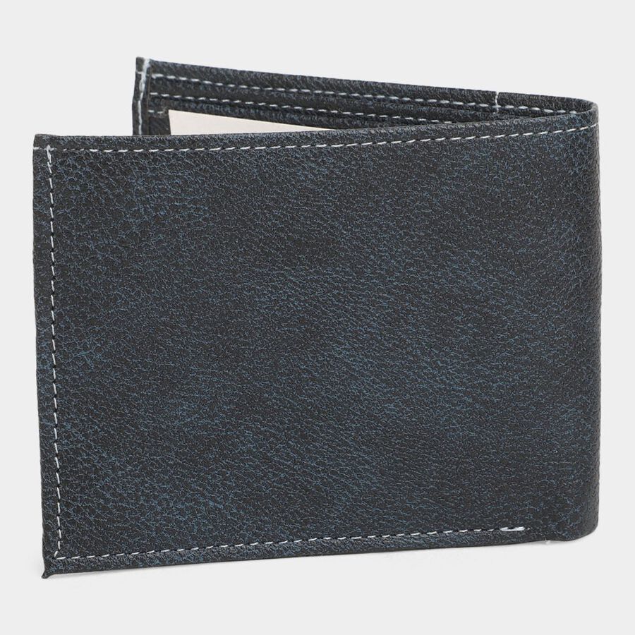 Men's Blue Polyurethane Wallet, , large image number null
