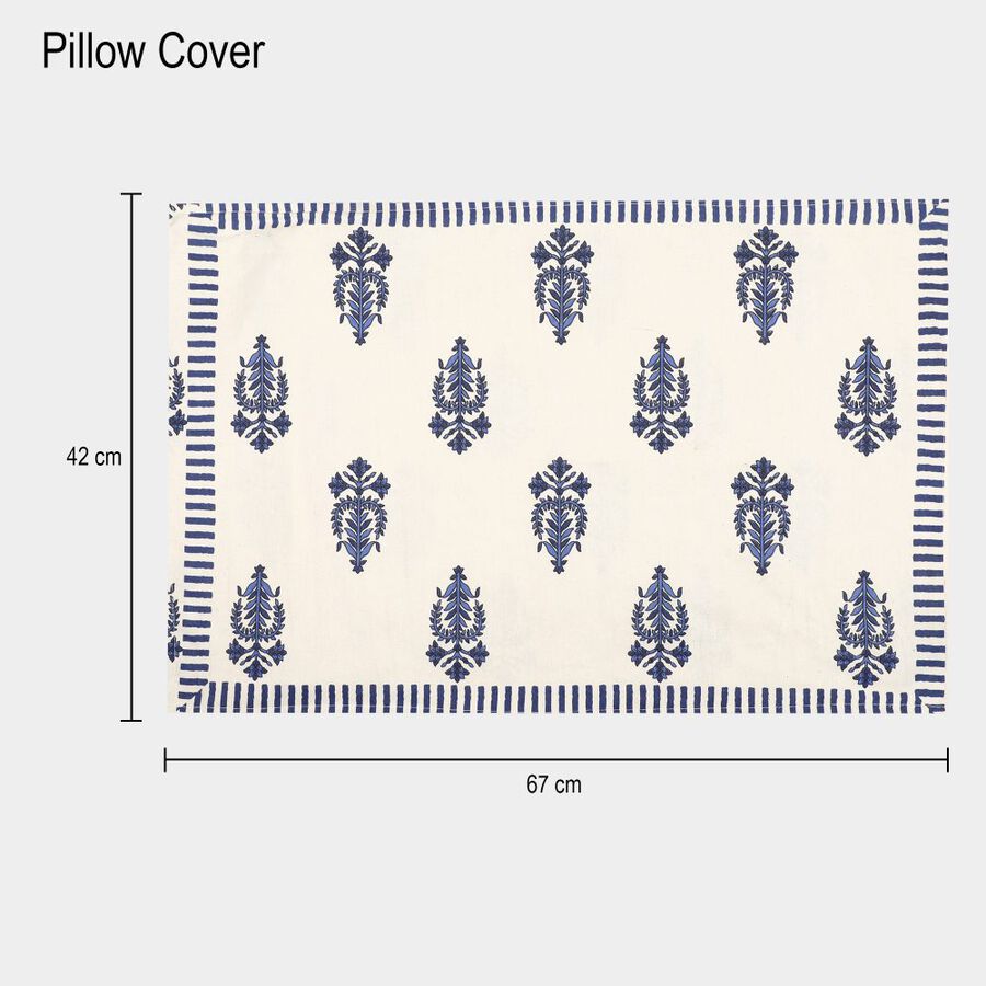 White Cotton Pillow Cover, , large