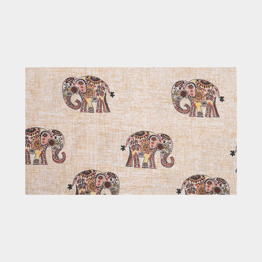 Beige Cotton Blend Pillow Cover, , large image number null