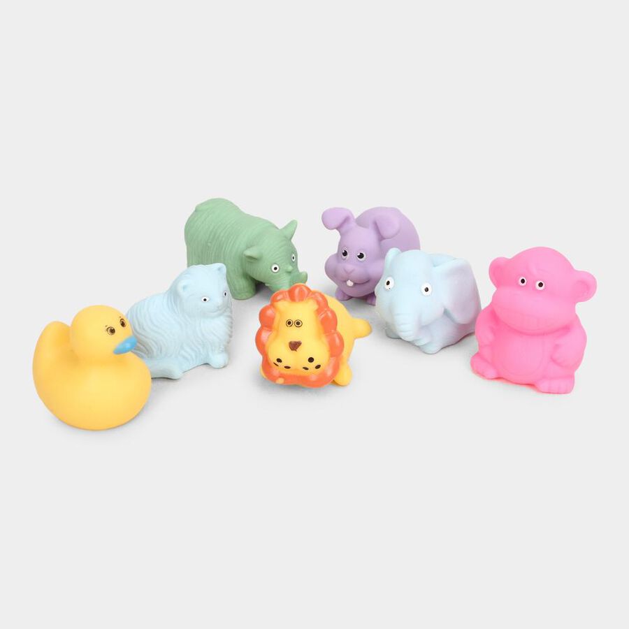 Pvc Animals Squeezee Set of 7, , large image number null