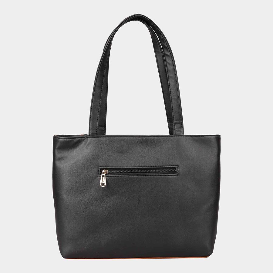 Women's Tan Polyurethane Tote Bag, , large image number null