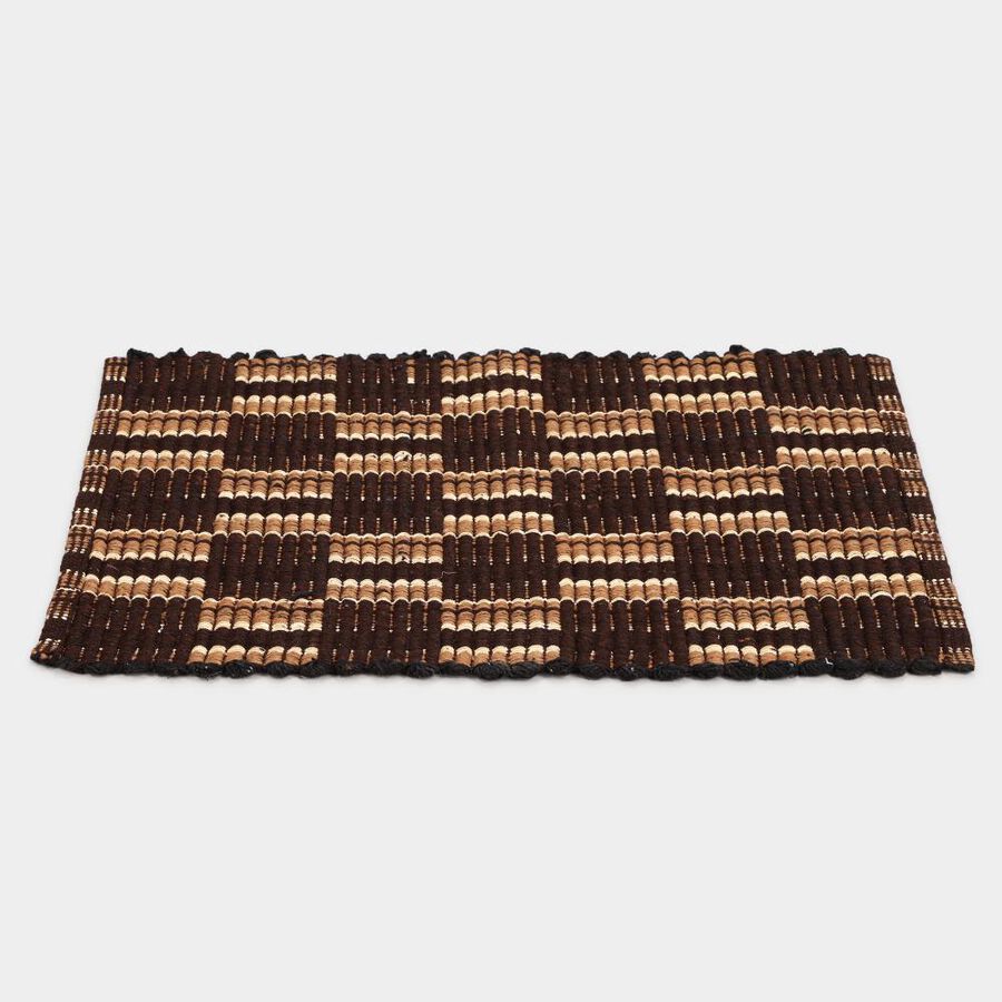 Brown Polyester Cotton Door Mat, , large