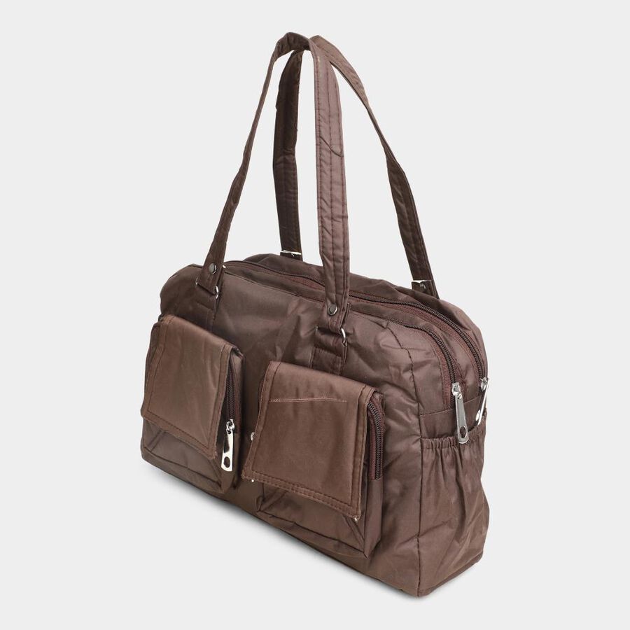 Women's Brown Fabric Hand Bag, , large image number null