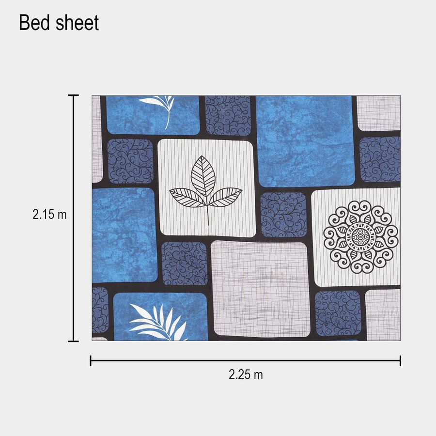 110 GSM Microfiber Double Bedsheet with 2 Pillow Covers, , large image number null