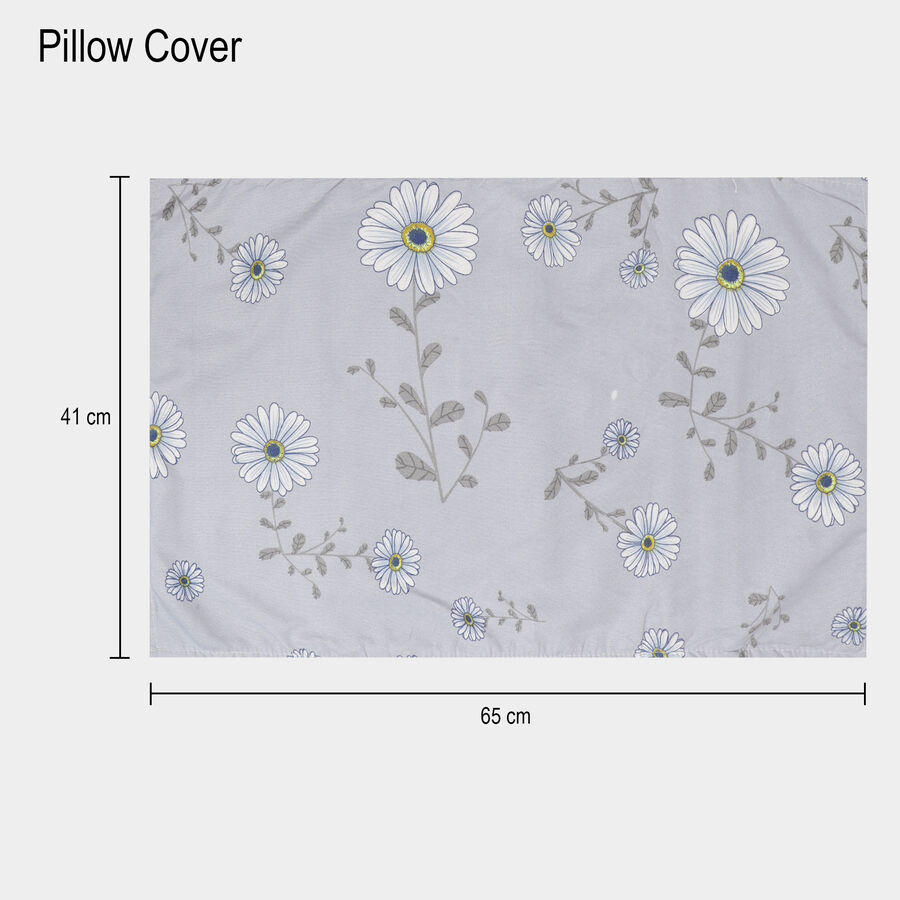 120 GSM Blue Polyester Double Bedsheet, , large image number null