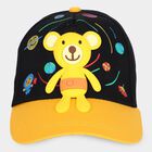 Kid's Black Fabric Cap, , small