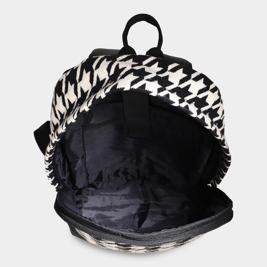 Women's Black Fabric Backpack, , large image number null